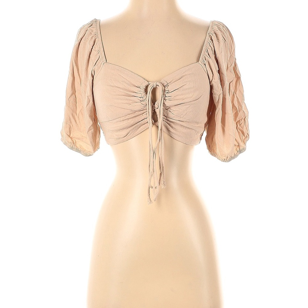 Cropped puff sleeve top | Wild Fable